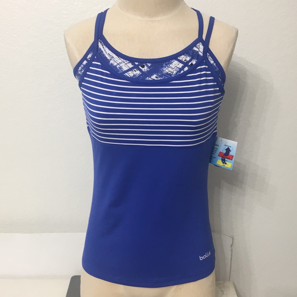 Women’s Bolle Layered Tennis Tank Top, Sz M NWT